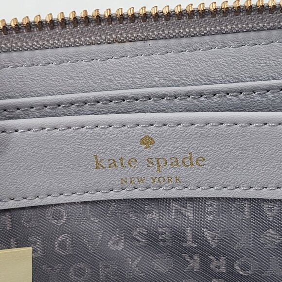 KATE SPADE Neda Grove Street Knowledge Full Zip Long Continental Wallet - Picture 6 of 7